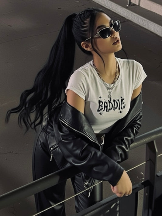 Baddie White Baby Tee
