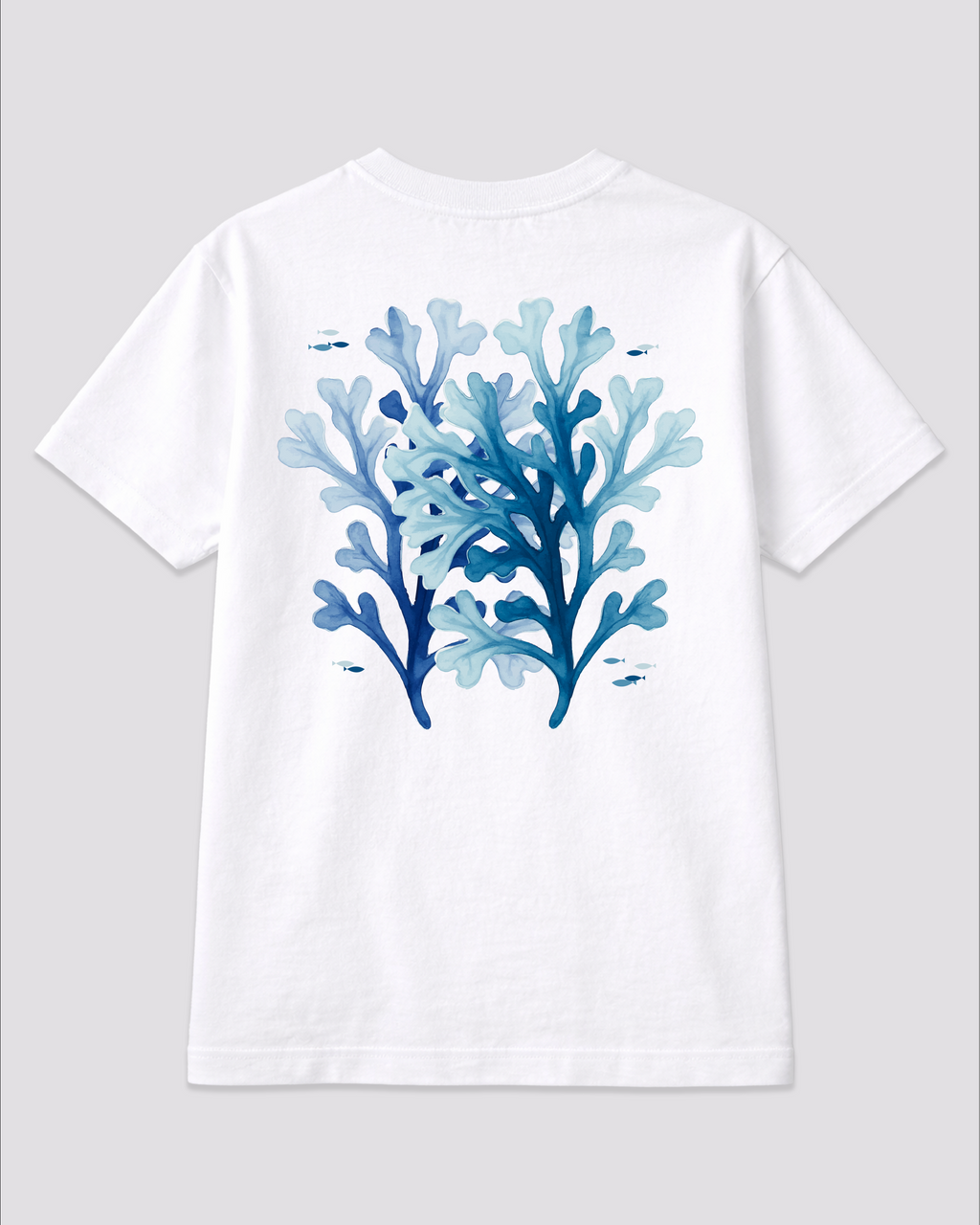 Oceanic Aqua White T-shirt