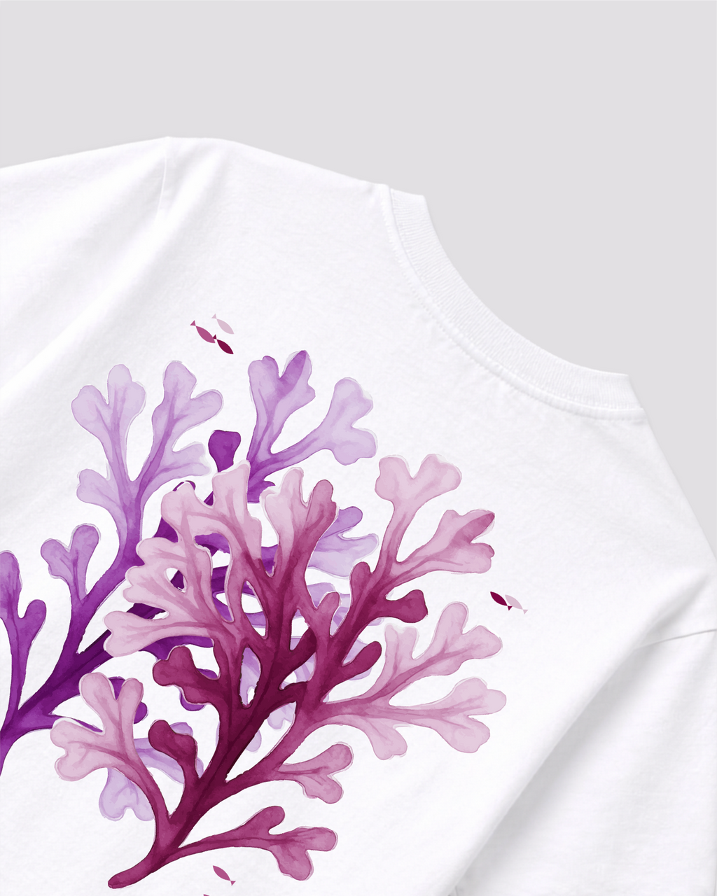 Oceanic Blush White T-shirt