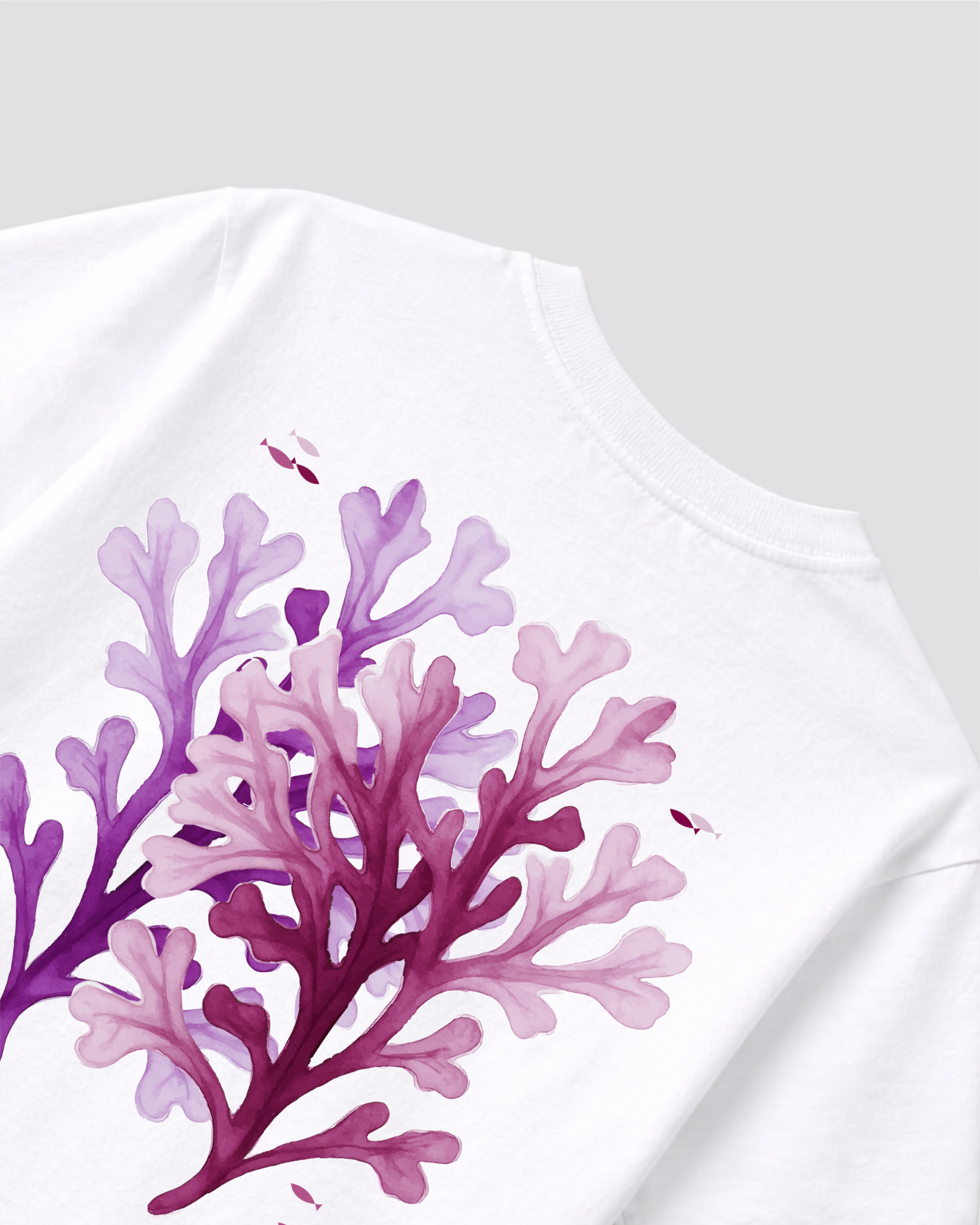 Oceanic Blush White T-shirt