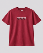 Pixel Hearts Red T-shirt