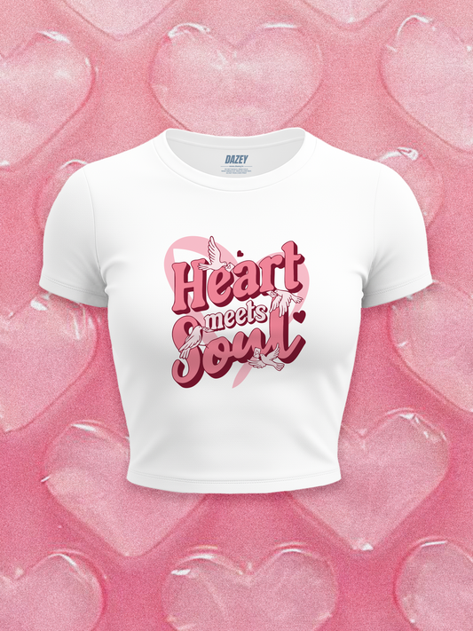 Heart Soul White Baby Tee