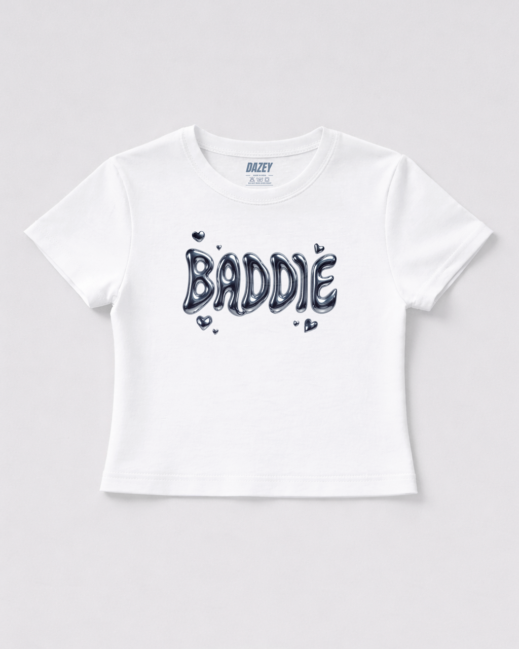 Baddie White Baby Tee