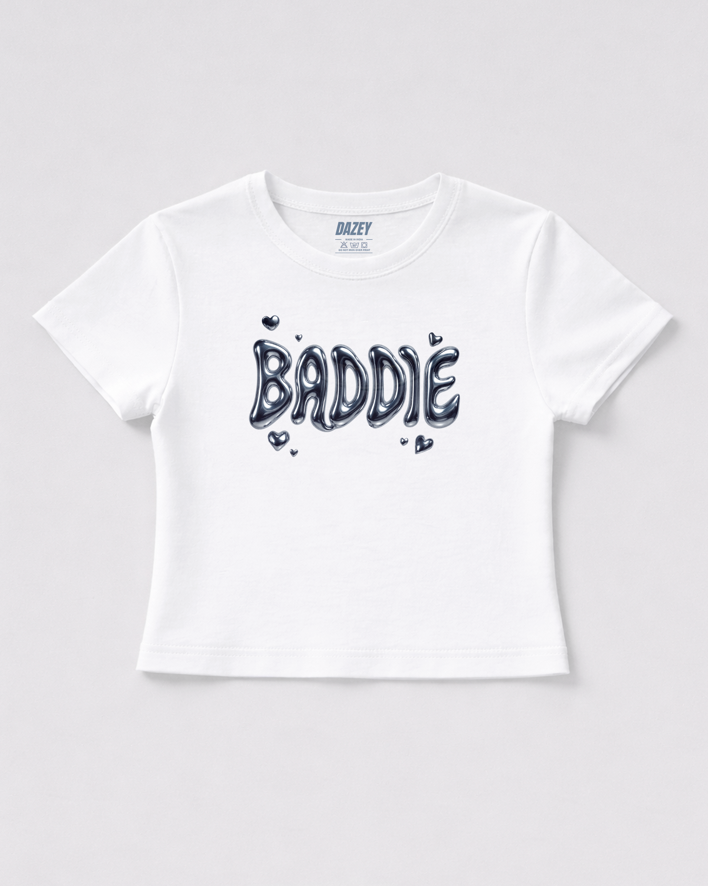 Baddie White Baby Tee