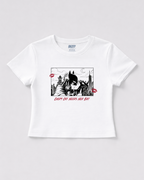 Catwoman White Baby Tee