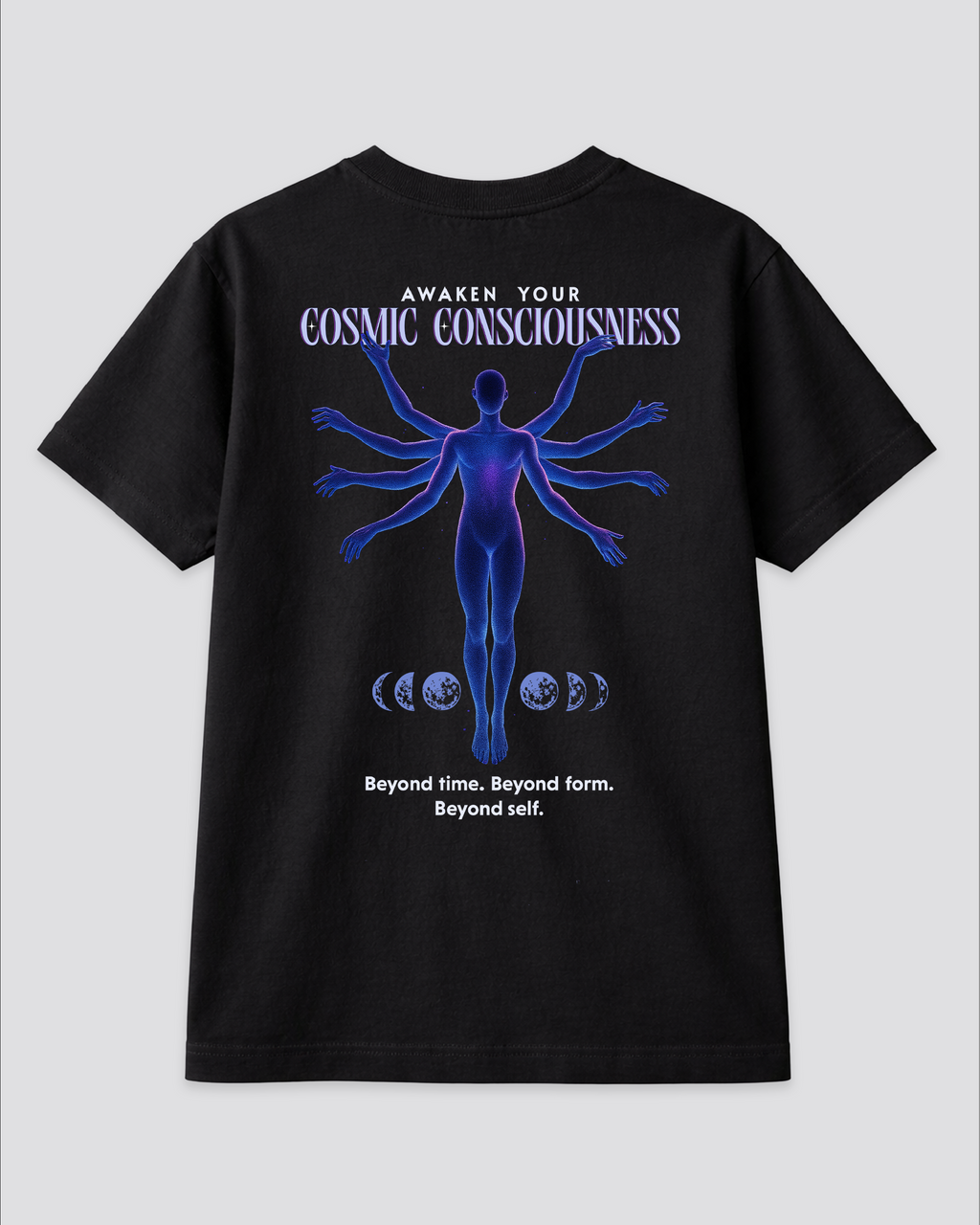 Cosmic Spirit Black T-shirt