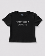 Ciggy Break Black Baby Tee