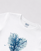 Oceanic Aqua White Baby Tee