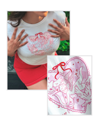 Cupid White Baby Tee