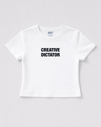 Creative Dictator White Baby Tee