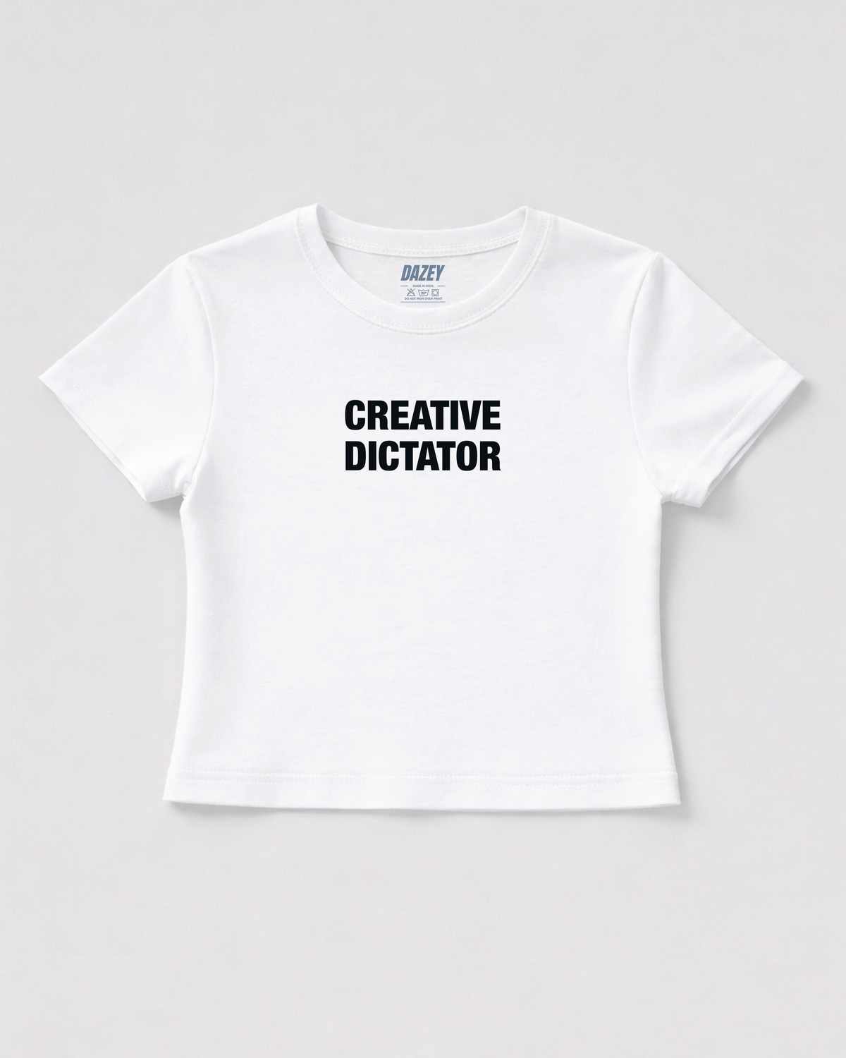 Creative Dictator White Baby Tee