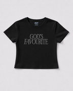 God's Favourite Black Baby Tee