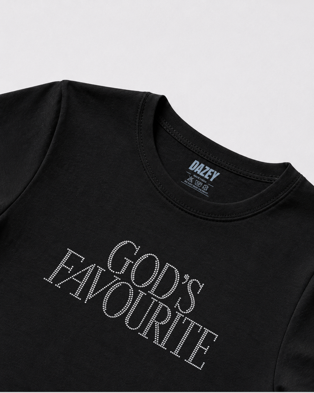 God's Favourite Black Baby Tee