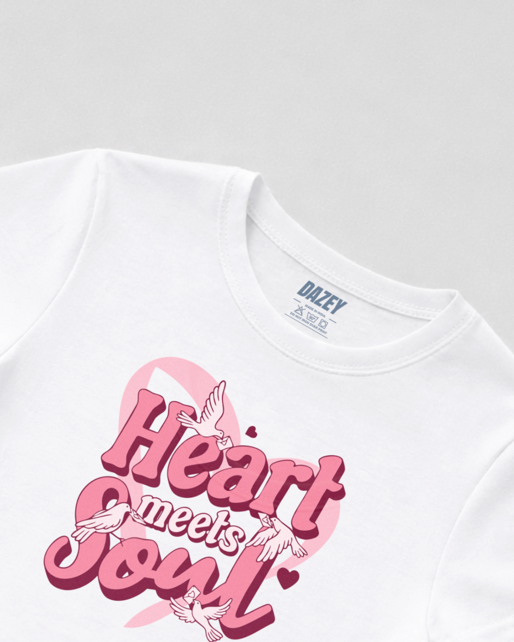 Heart Soul White Baby Tee