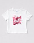 Heart Soul White Baby Tee