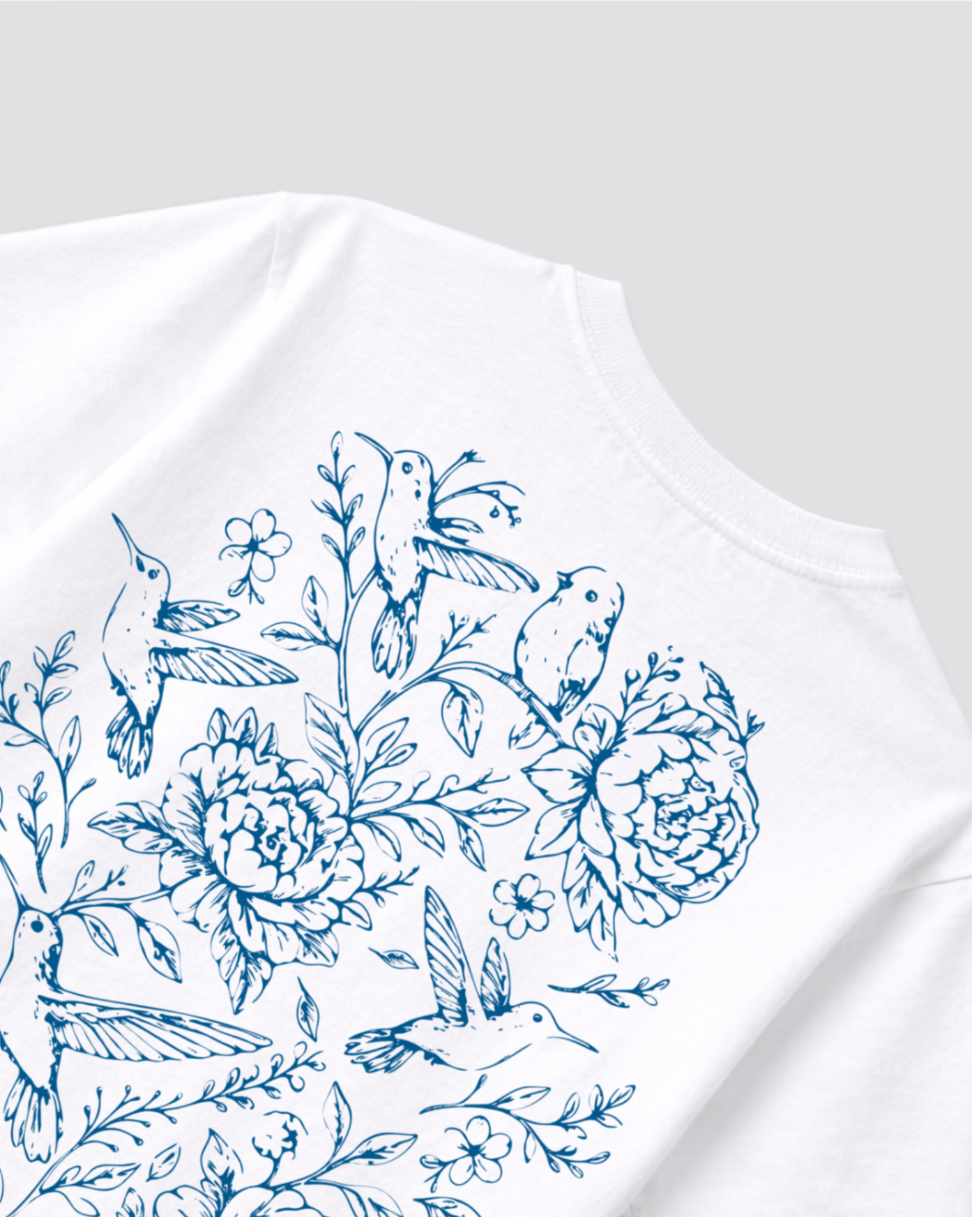 Hummingbird Garden White T-shirt