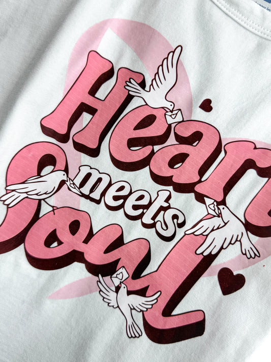 Heart Soul White Baby Tee