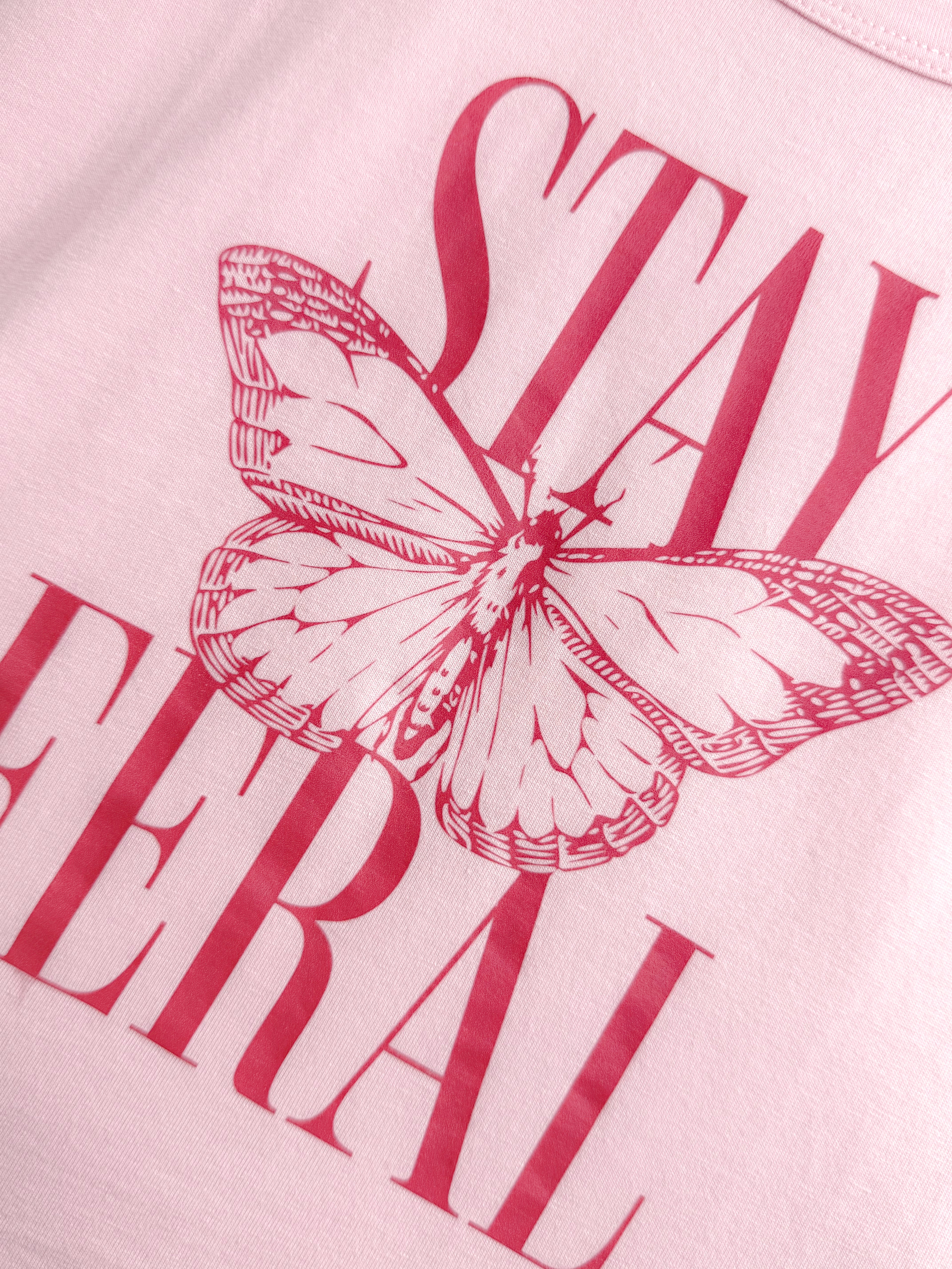 Stay Feral Pink Baby Tee