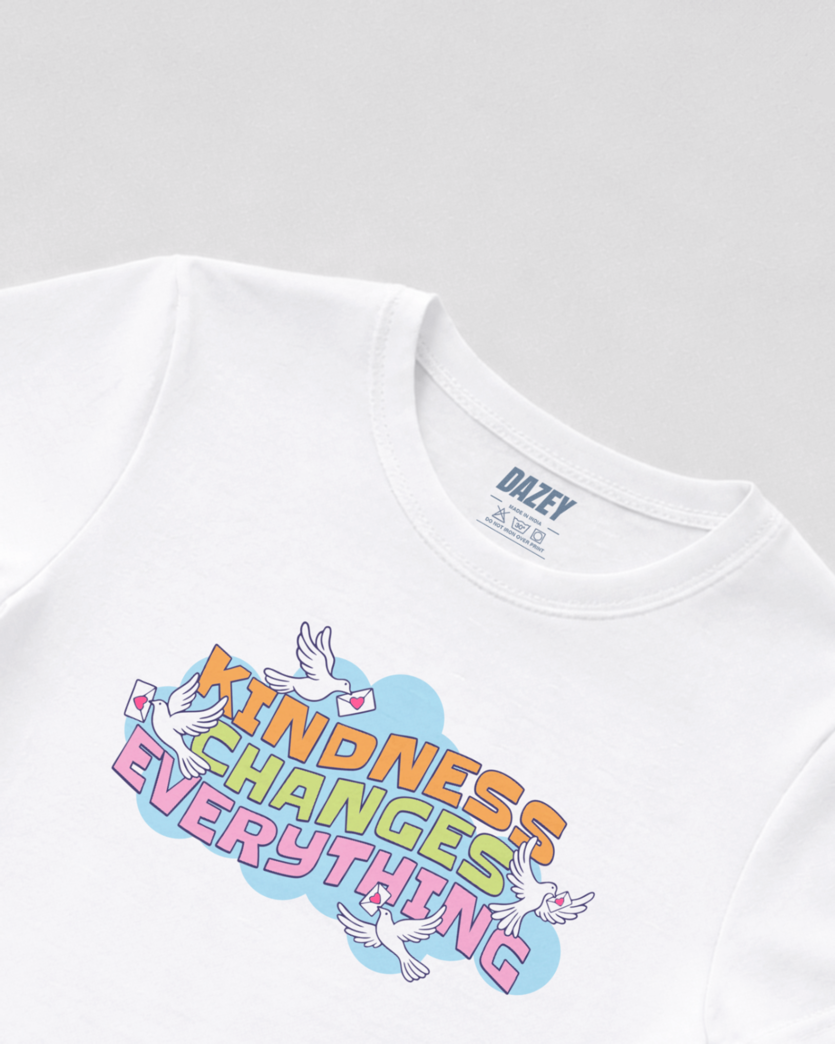 Kindness Changes Everything White Baby Tee