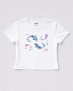 Koi White Baby Tee