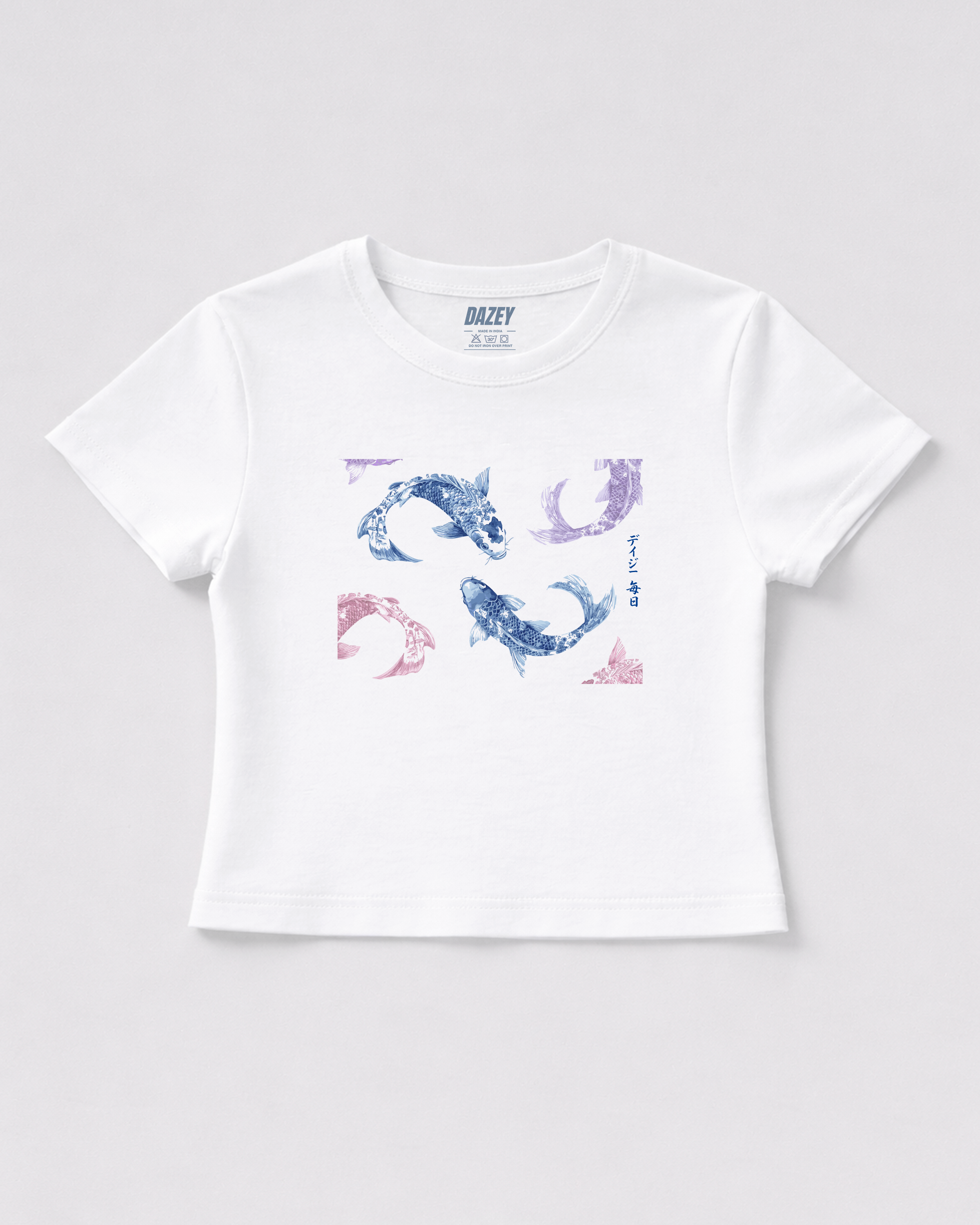 Koi White Baby Tee