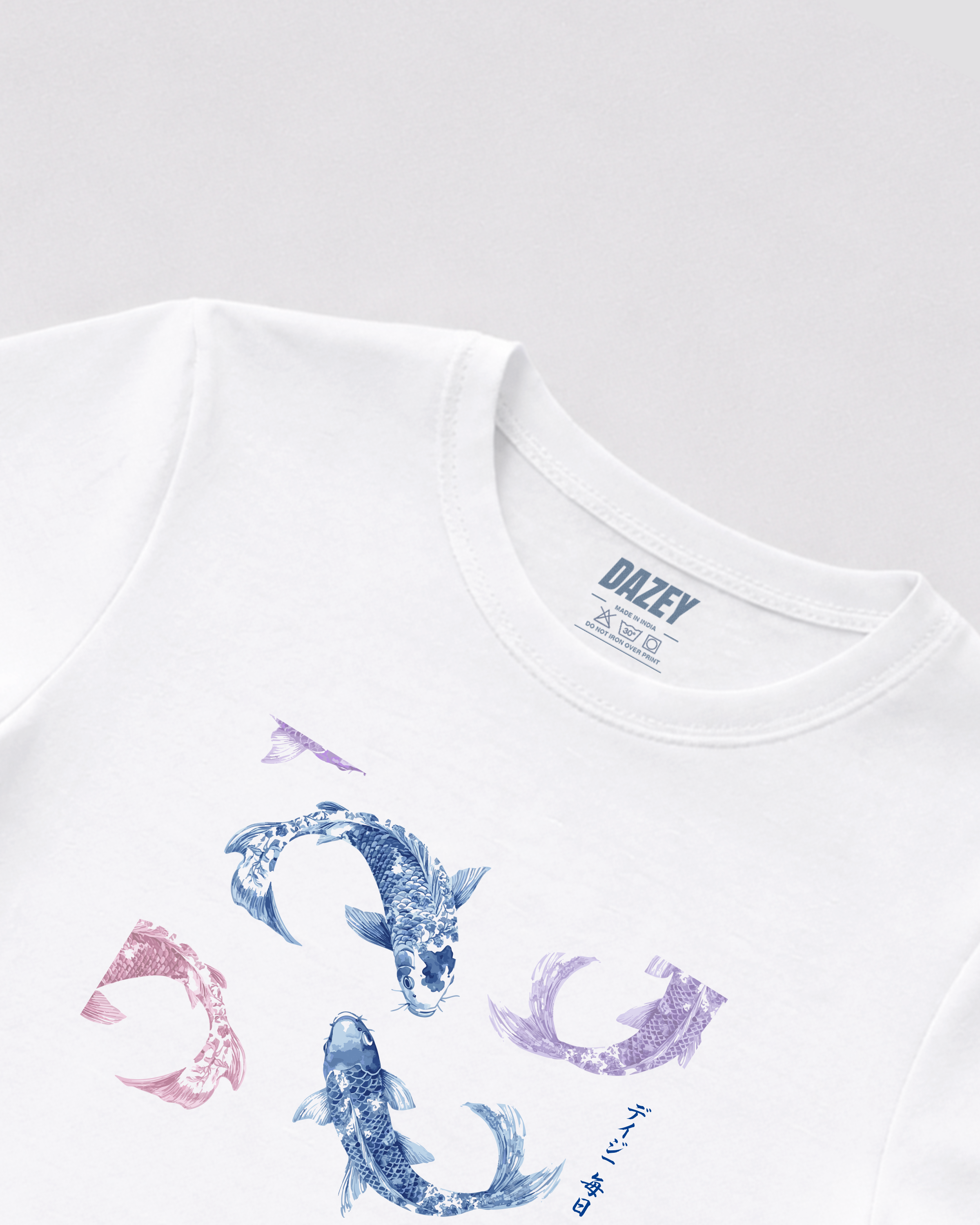 Koi White Baby Tee