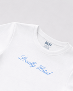 Locally Hated White Baby Tee