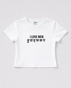 I Love Men Baby Tee