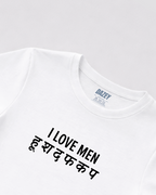 I Love Men Baby Tee