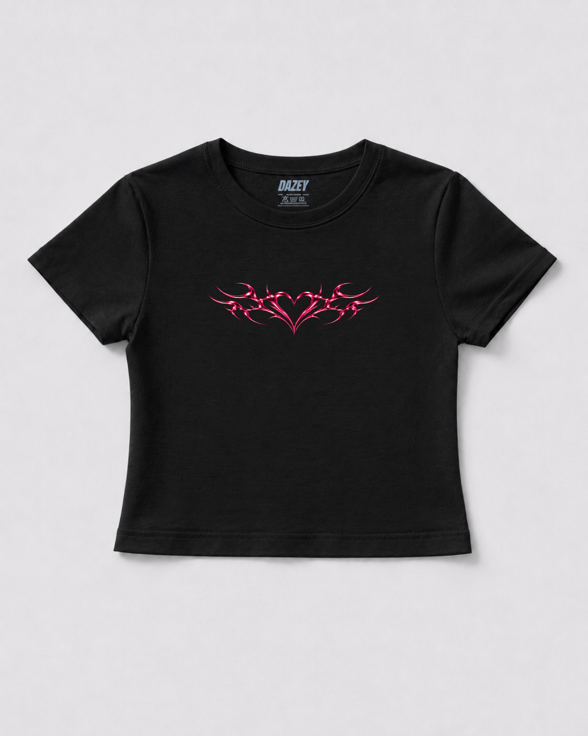Scarlet Heart Black Baby Tee