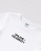 Online Celebrity White Baby Tee
