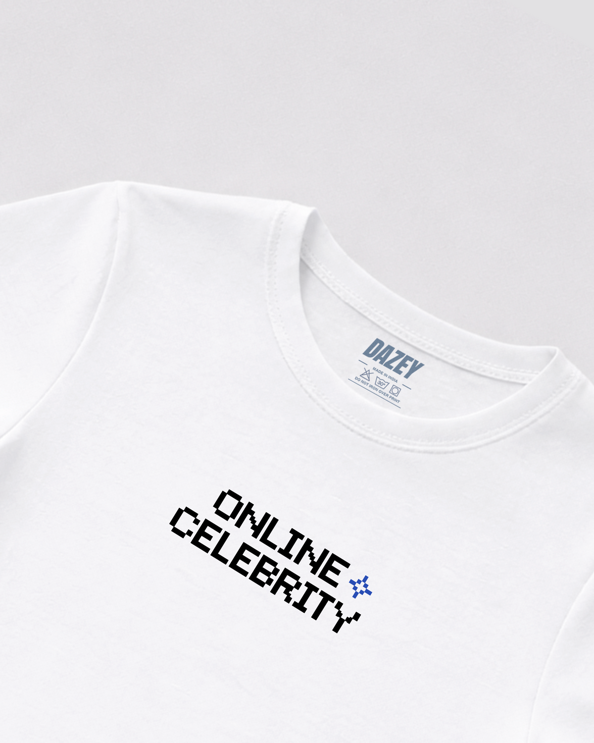 Online Celebrity White Baby Tee