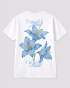 Peaceful Floral White T-shirt