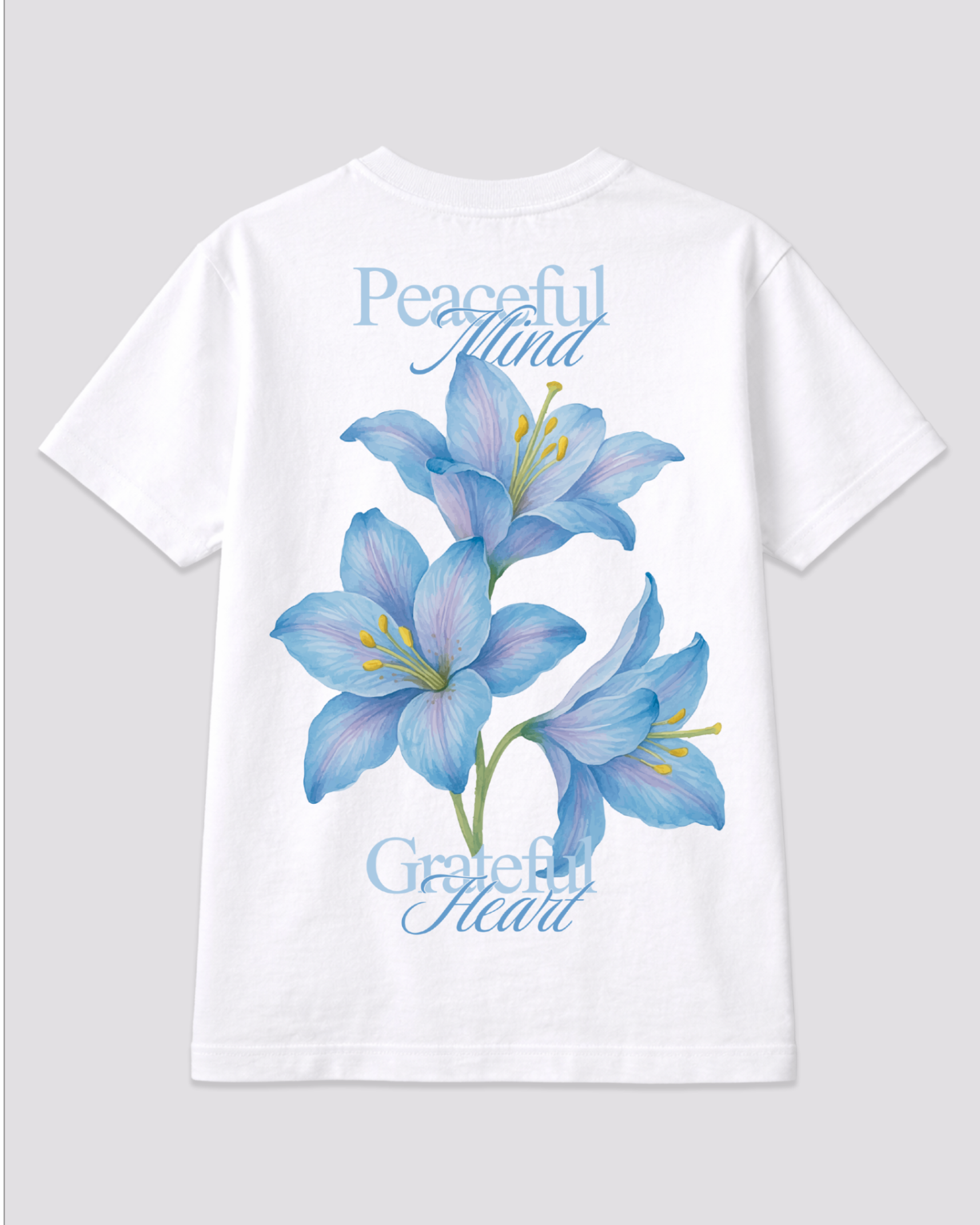 Peaceful Floral White T-shirt