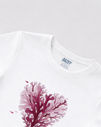 Oceanic Blush White Baby Tee