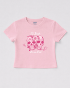 Skulls Pink Baby Tee