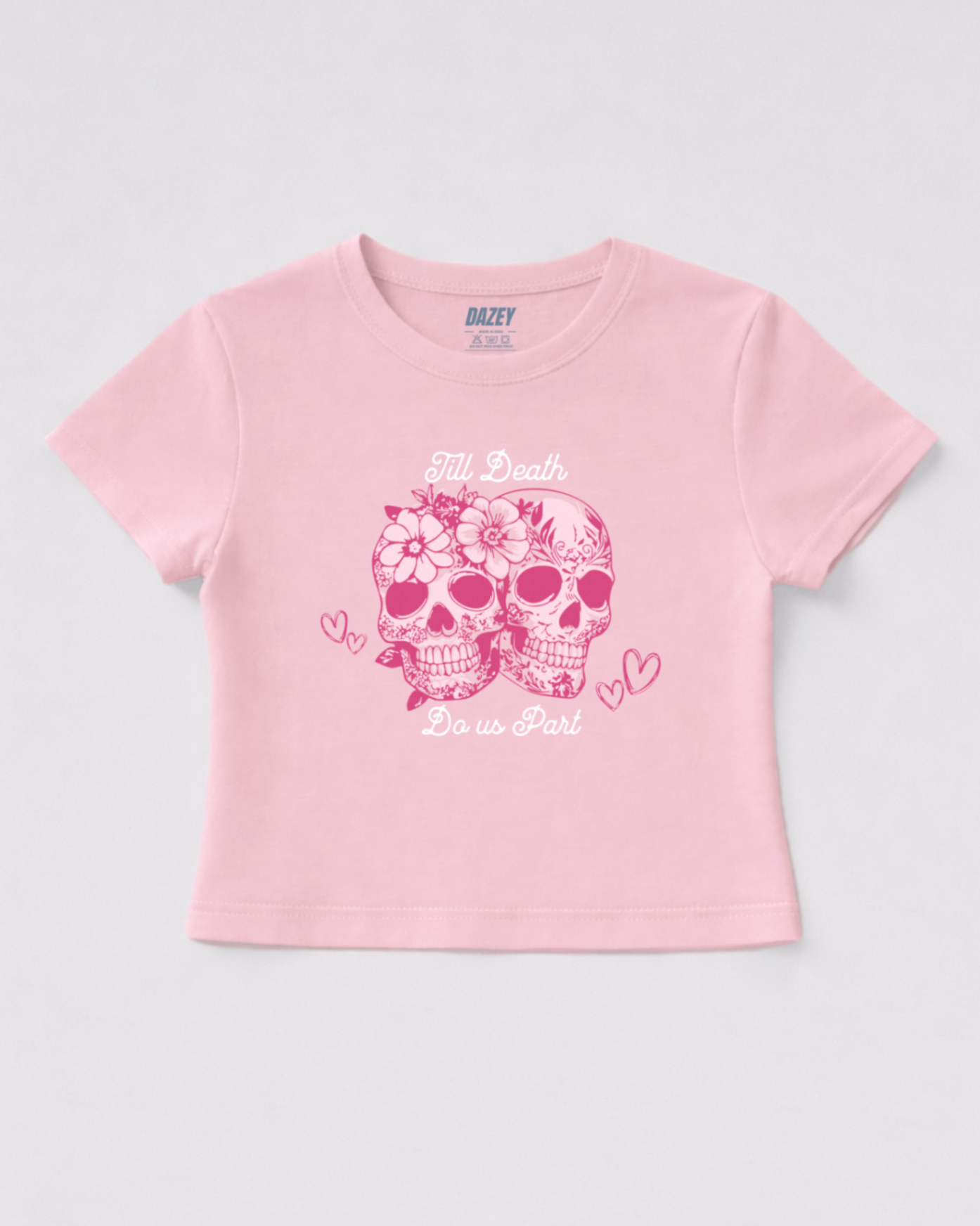 Skulls Pink Baby Tee