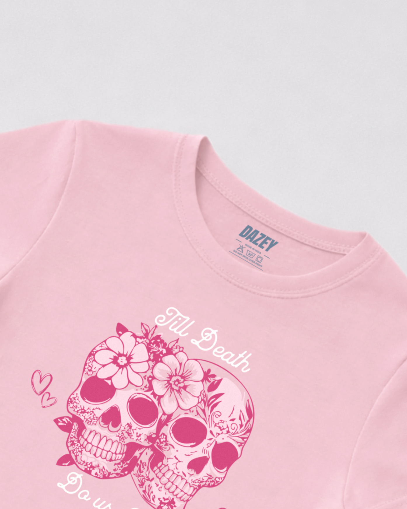 Skulls Pink Baby Tee