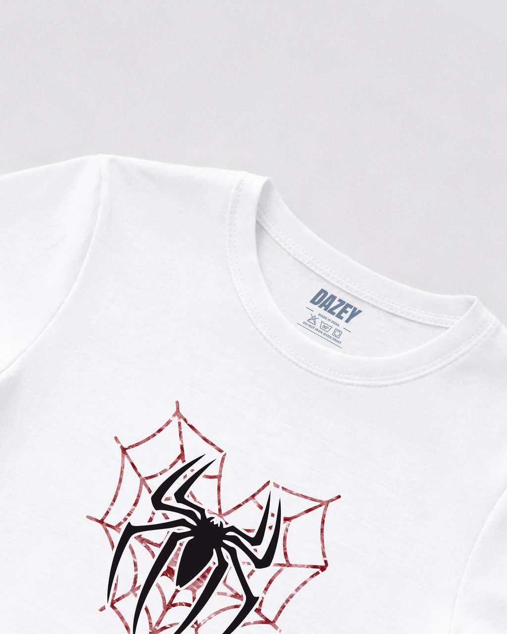 Spider Girl White Baby Tee