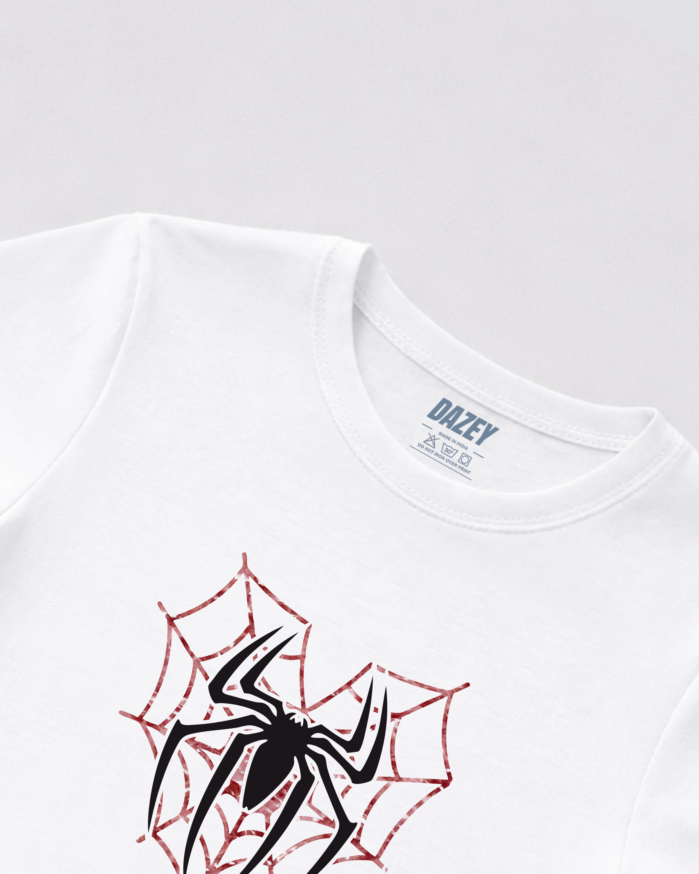 Spider Girl White Baby Tee
