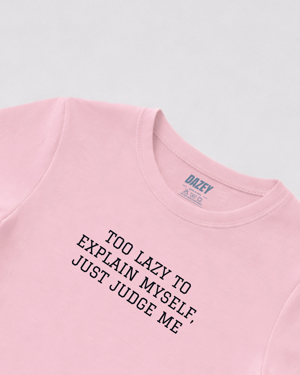 Judge Me Pink Baby Tee