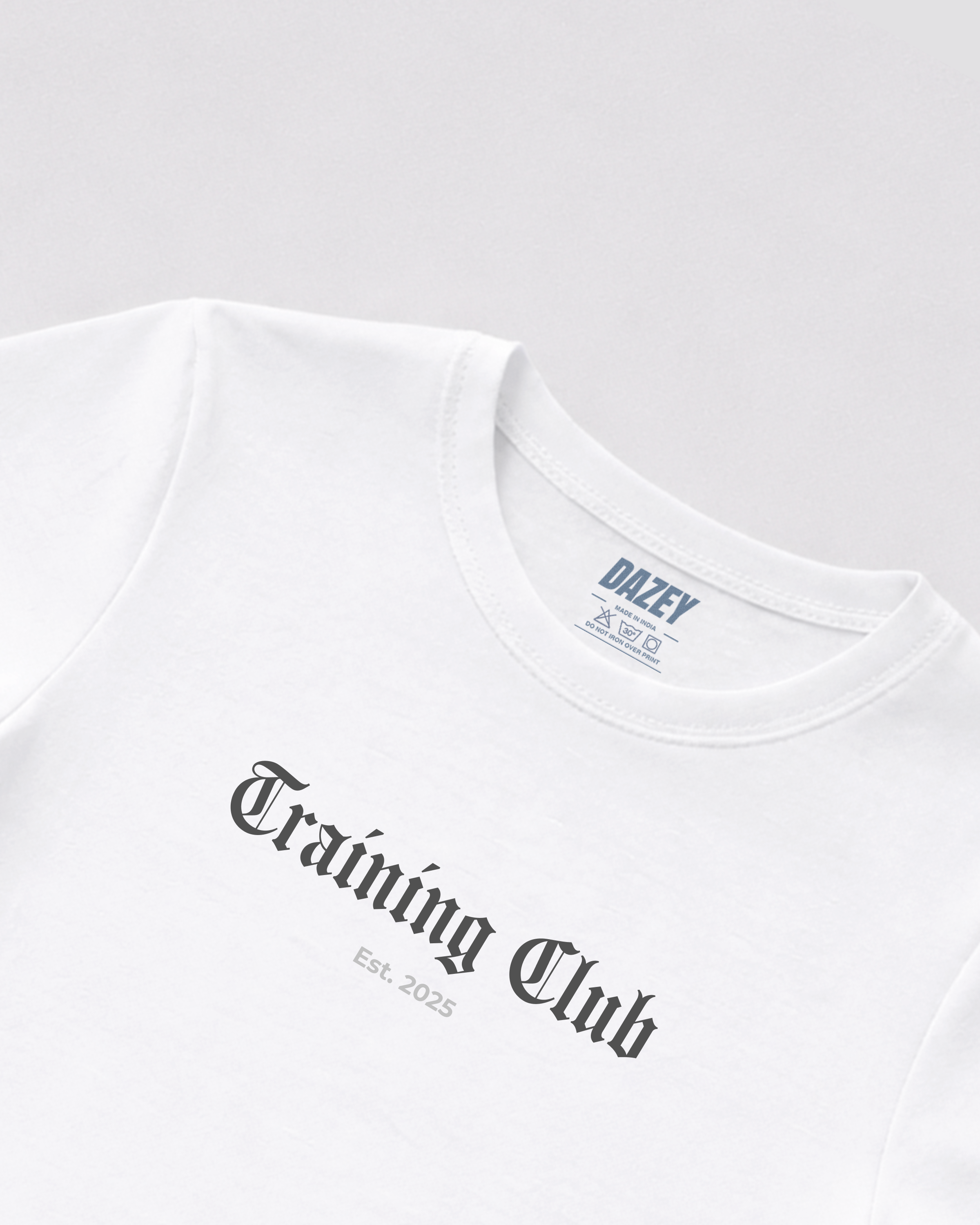 Training Club White Baby Tee