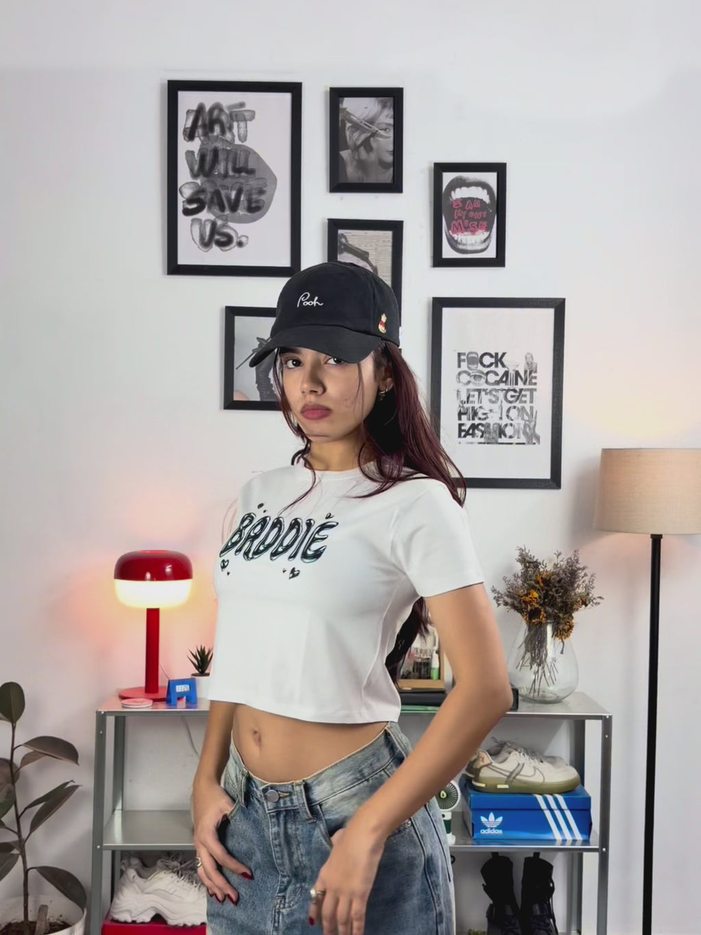 Baddie White Baby Tee